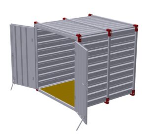 Konteiner 2.25m kaks ust (21361)